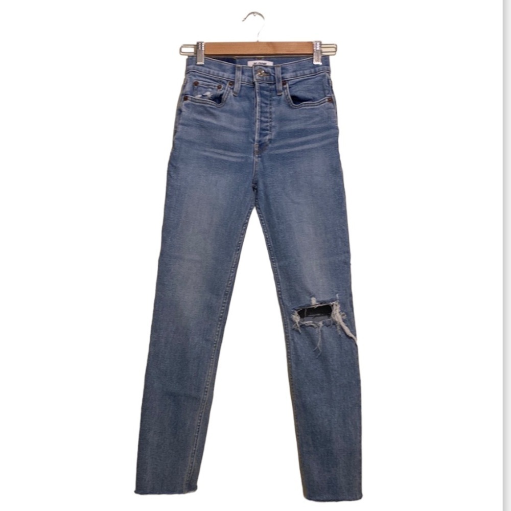 Re/Done blue jeans. Size 24 . Very good condition
